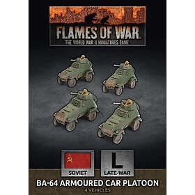 Soviet BA-64 Armoured Car Platoon (plastic)
