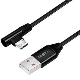 LogiLink Vinklad MicroUSB-kabel USB 2.0 1m CU0142