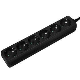 LogiLink LPS238B 6-Way 1.5m Black