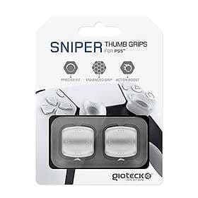 Gioteck Dualsense Sniper Thumb Grips Translucent White