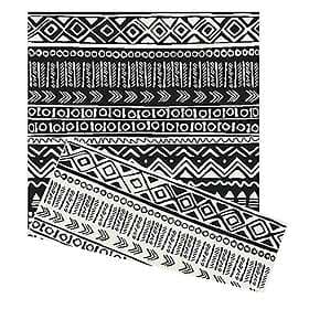 Tribal Duo Weave Indoor/Outdoor Rug Black 230 X 160Cm