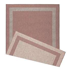 DUO Weave Indoor/Outdoor Rug Border Rust 170 X 120Cm