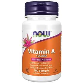 Now A Vitamin 10000 iu 100 softgels