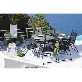 deNoord Matgrupp Livo med 6 Chairs Trädgårdsmöbelset Med Bord+6 1012517