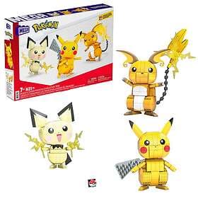 Pokémon Shocking Trio Figurer Pikachu 600 Delar