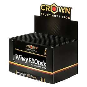 Crown Sport Nutrition Whey Protein+ Protein Sachets Box 27g 10 Units Wafer Cooki