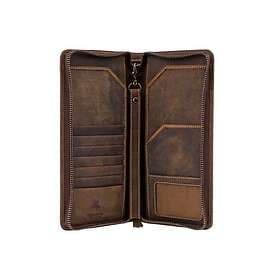 Visconti Wing Leather Zip Around Travel Wallet