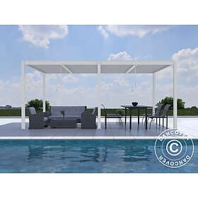 Dancover Bioklimatisk pergola Paviljong Trädgårdspaviljong San Pablo, 4x5.8m, Vi