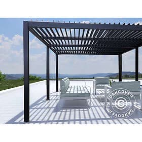Dancover Bioklimatisk pergola Paviljong Trädgårdspaviljong San Pablo, 3x5.8m, Sv