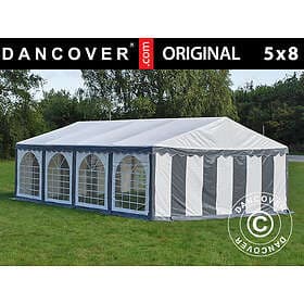 Dancover Partytält Festtält Original 5x8m PVC, Grey/Vit