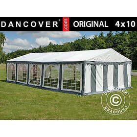 Dancover Partytält Festtält Original 4x10m PVC, Grey/Vit