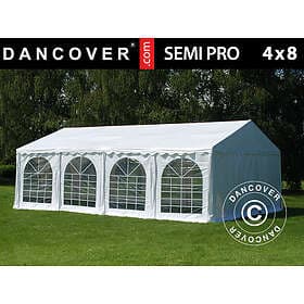 Dancover Partytält Festtält SEMI PRO Plus 4x8m PVC, Vit