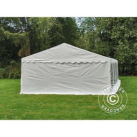 Dancover Partytält Festtält PLUS 5x10m PE, Vit Bottenram