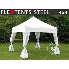 Dancover Snabbtält Depåtält Easy-up tält Eventtält Partytält FleXtents Steel 4x4
