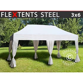 Dancover Snabbtält Depåtält Easy-up tält Eventtält Partytält FleXtents Steel 3x6
