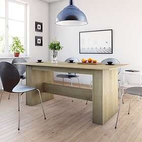vidaXL Matbord sonoma-ek 180x90x76 cm spånskiva 800471