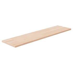 vidaXL Hyllplan 80x20x1.5 cm obehandlad massiv ek 342922
