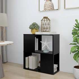 vidaXL Bokhylla svart 60x24x63 cm konstruerat trä 809063