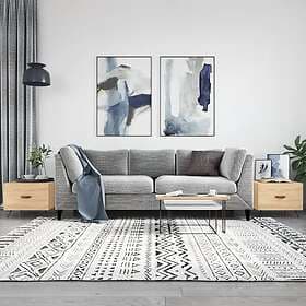 vidaXL Soffbord 2 st sonoma ek 50x50x40 cm konstruerat trä 829339