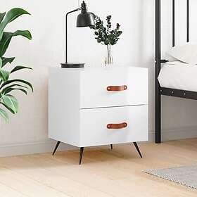 vidaXL Nightstand White High Gloss 40x35x47.5cm Constructed Wood 827248