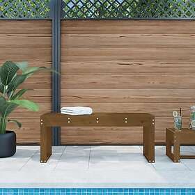 vidaXL Trädgårdsbench honungsbrun 110x38x45 cm massiv furu 825096