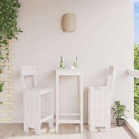 vidaXL Barpallar 2 st vit 40x48.5x115.5 cm massiv furu 825360