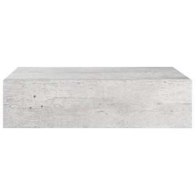 vidaXL Väggmonterad låda betonggrå 40x23.5x10 cm MDF 330251