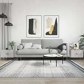 vidaXL Soffbord 2 st betonggrå 50x50x40 cm konstruerat trä 829437