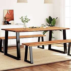 vidaXL Dining Table 180x90x75 cm Solid Acacia Wood 353291