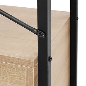 TecTake Hylla Brentwood 57.5x34x173cm Industriellt lätt trä, ek Sonoma