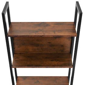 TecTake Hylla Westport 62x24x165.5cm Industriellt mörkt trä