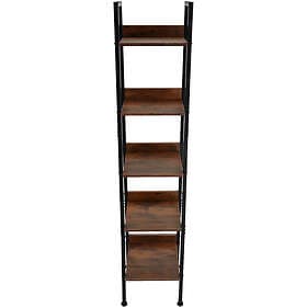 TecTake Industriell hylla 35.5 x 31.5 x 170.5 cm, Industriellt mörkt trä