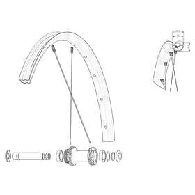 Mavic Kit 12 Front/rear Allroad Sl Road Spokes Silver 279 mm