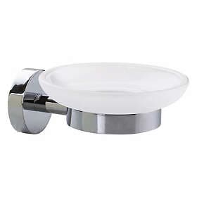 Tesa Smooz Soap Dish Frosted Glass/Chrome