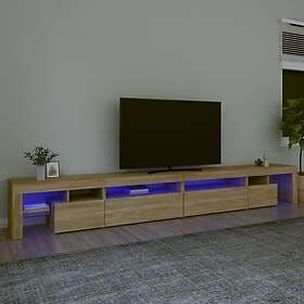 vidaXL TV Stand med LED-belysning sonoma ek 290x36.5x40 cm 3152804