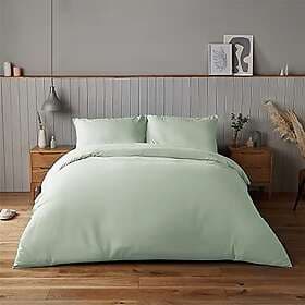 Silentnight Supersoft Collection Sage Duvet Cover Set. Super Soft and Snuggly Ea