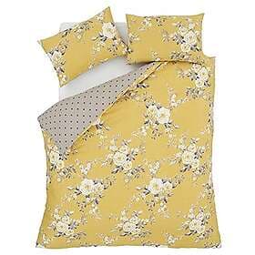 Catherine Lansfield Canterbury Easy Care, Ochre, UK King Duvet Set