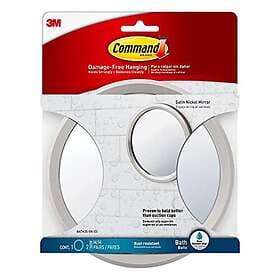 3M Command Satin Nickel Mirror