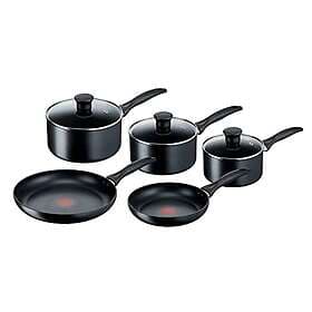 Tefal Induction Non-Stick Cookware Set, 5 Pcs Black (G155S544)
