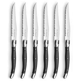 Lou Laguiole Barbecue Knife Anthracite 6-pack