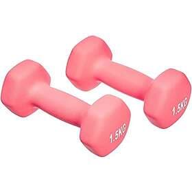 AmazonBasics Neoprene Dumbbell (2 Pack of 1.5 Kg)