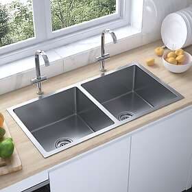 vidaXL 51522 Handmade Sink Stainless Steel