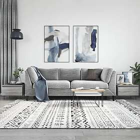vidaXL Soffbord 2 st grå sonoma 50x46x35 cm konstruerat trä 830873