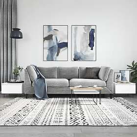 vidaXL Soffbord 2 st vit 50x46x35 cm konstruerat trä 830861