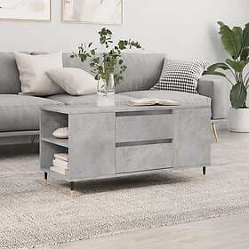vidaXL Soffbord betonggrå 102x44.5x50 cm konstruerat trä 830992