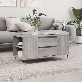 vidaXL Soffbord grå sonoma 102x44.5x50 cm konstruerat trä 830994