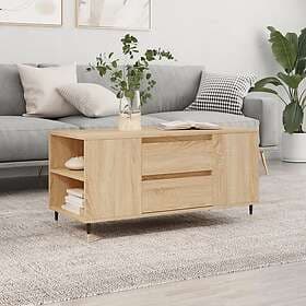 vidaXL Soffbord sonoma-ek 102x44.5x50 cm konstruerat trä 830991