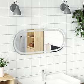vidaXL Bathroom Mirror LED 80x35 cm oval 353285