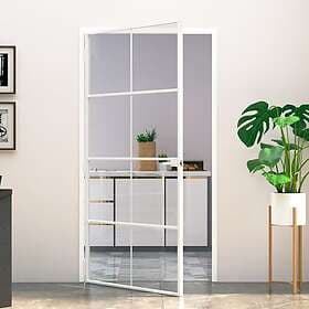 vidaXL Internal Door 102x201.5 cm härdat glass och aluminium slim 153673
