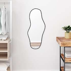 vidaXL Wall Mirror black 80x35cm
